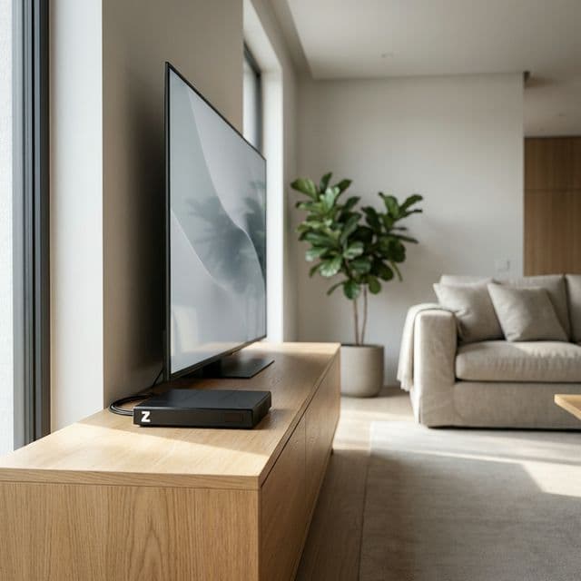 Z Box in the living room